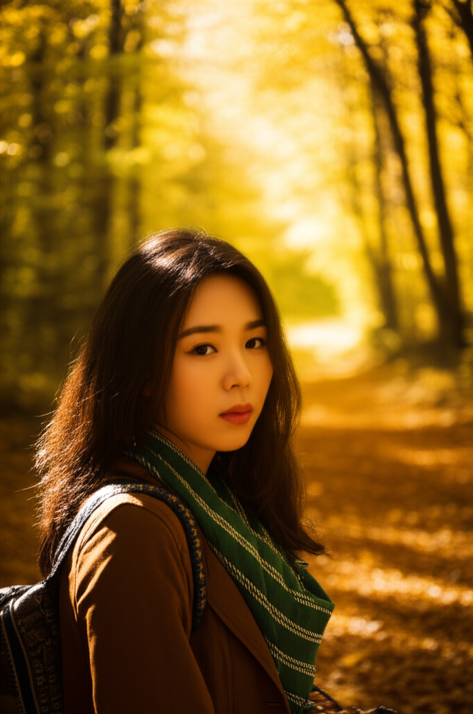 감성적인 아웃도어 프로필 촬영 작품