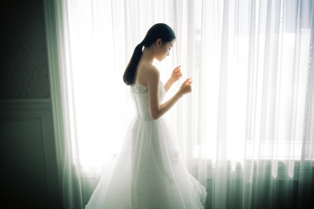 예술적인 흑백 포트레이트 작품